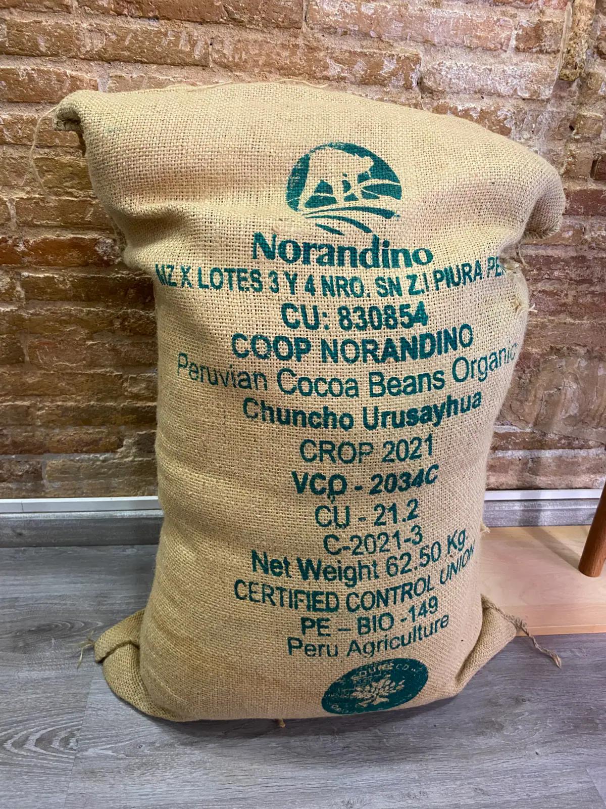 Saco de cacao, Cooperativa Norandino